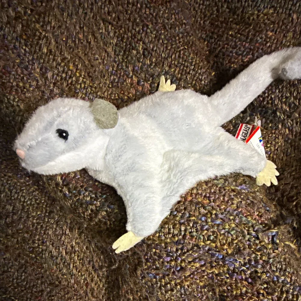 Douglas Sugar Glider Plush Stuffed Animal White Small (6-14 in) Tags 4123